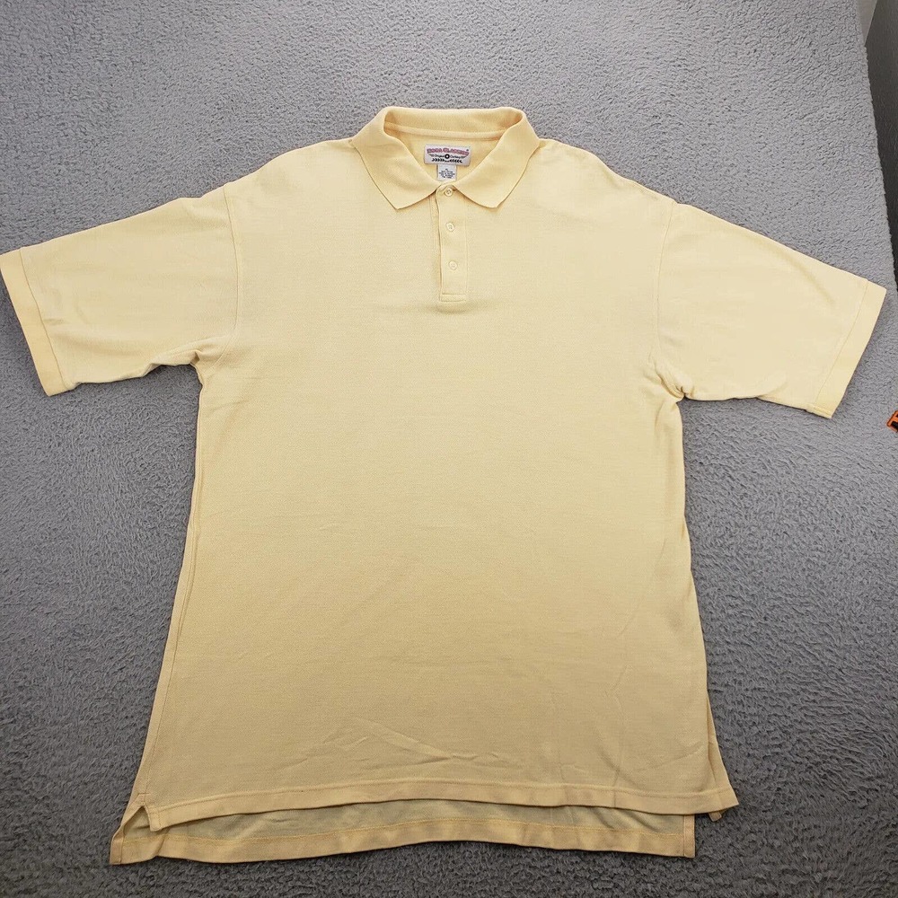 Boca Classics Shirt Mens XL Yellow Polo Golf‎ Outdoor Casual Collared Preppy